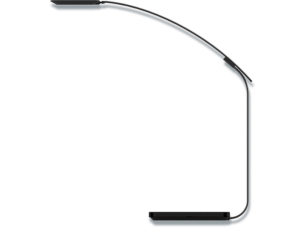 Bordlampe, Sort, Med fod, LED, Unilux Timelight 