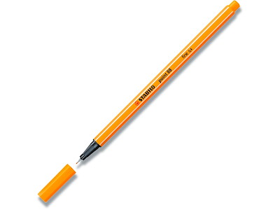 Fineliner, Orange, 0.4 mm, 1 stk, Stabilo Point 88/54