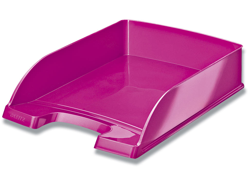 Brevbakke, Metallic pink, A4, Udvendig: B25.5xH7xD35.7 cm, Leitz Plus WOW 