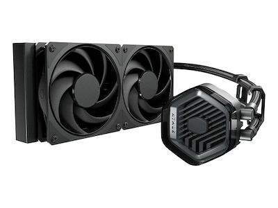 Cooler Master MasterLiquid ATMOS Stealth Series Processor Væskekølingssæt 12 cm Sort