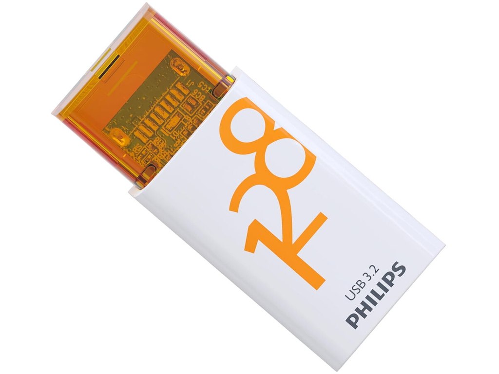 Philips USB 3.2 128GB Click Series Gen 1 USB-C USB-nøgle USB Type-C 3.2 Gen 1 (3.1 Gen 1) Hvid