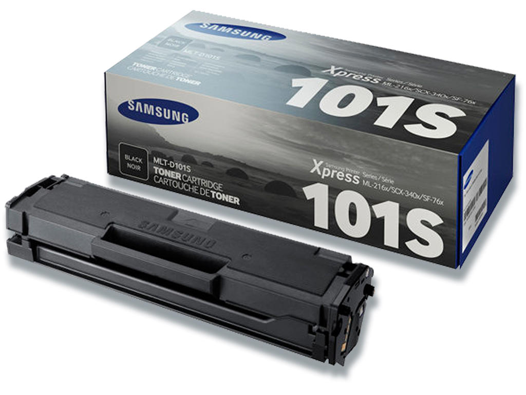 Toner, 101S, Black-sort, 1.500 sider, Samsung MLT-D101S