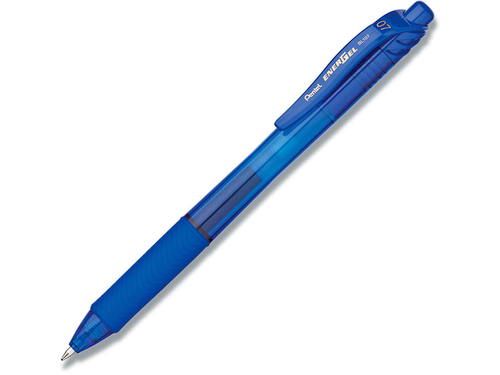 Rollerball gelpen, 0.7 mm, 0.35 mm, Blå, Pentel EnerGelX BL107-CX