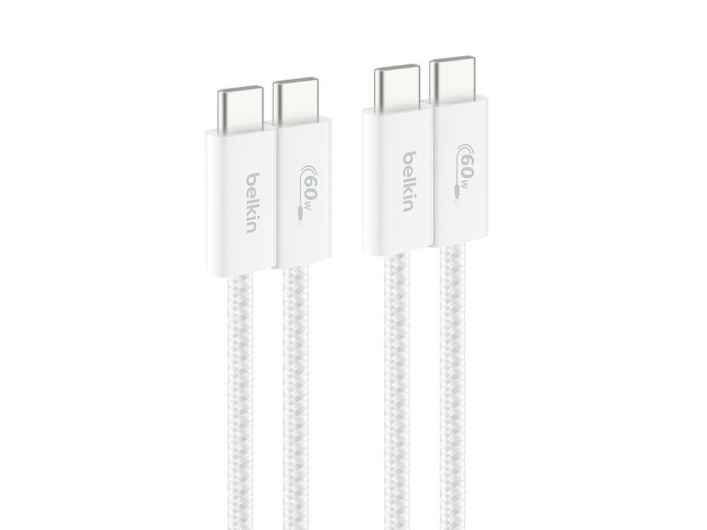 Belkin BoostCharge USB-kabel USB 2.0 USB C Hvid