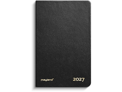 Kalender, 2027, Lomme, 1 uge pr. opslag, Sort, Mayland
