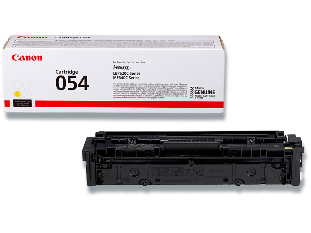 Toner, 054HY, Yellow-gul, 2.300 sider, Canon 3025C002