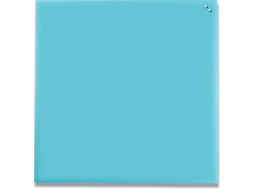 Glastavle, Magnetisk, 100x100 cm, Turkis, Naga 