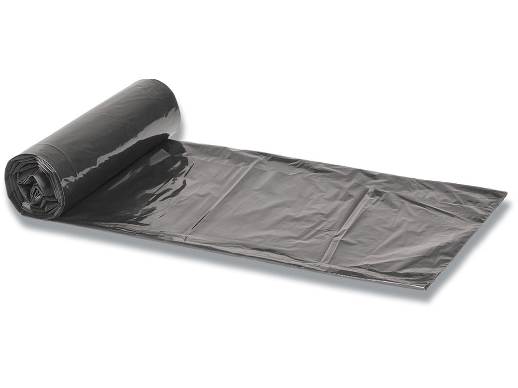 Affaldspose, 30 liter, 18 micron, Grå, 1 rulle, 24 poser pr rulle, Abena