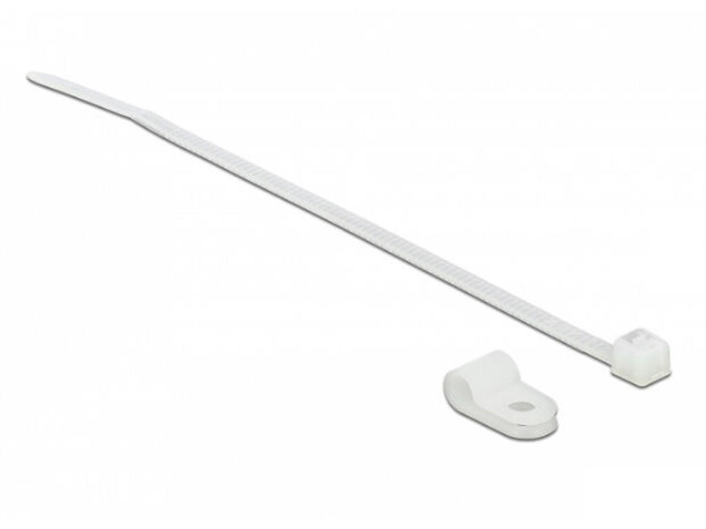 DeLOCK 18861 kabelsamler Gevindmonteret kabelbinder Nylon Hvid 10 stk
