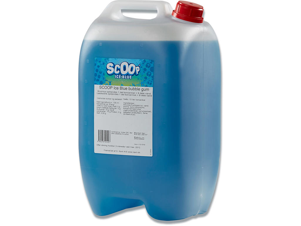 Slush Ice, 1 dunk, Ice Blue, 10 liter, Scoop 