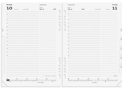 System A5, 2026, Dag, 1 dag pr. side, Refill, Mayland