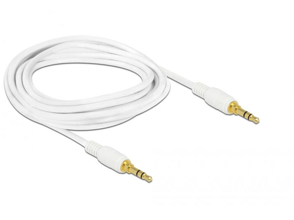 DeLOCK 85550 lydkabel 2 m 3.5mm Hvid