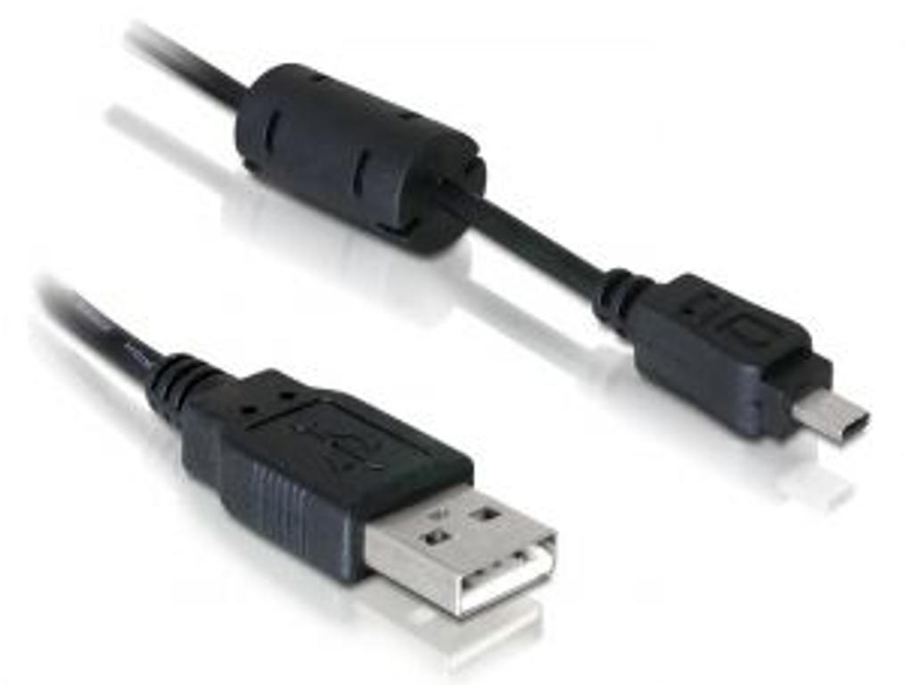 DeLOCK USB 1,83m USB-kabel Sort