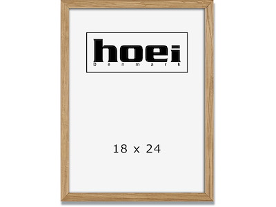 Fotoramme, 18x24 cm, Natur, Egetræ, Hoei 200