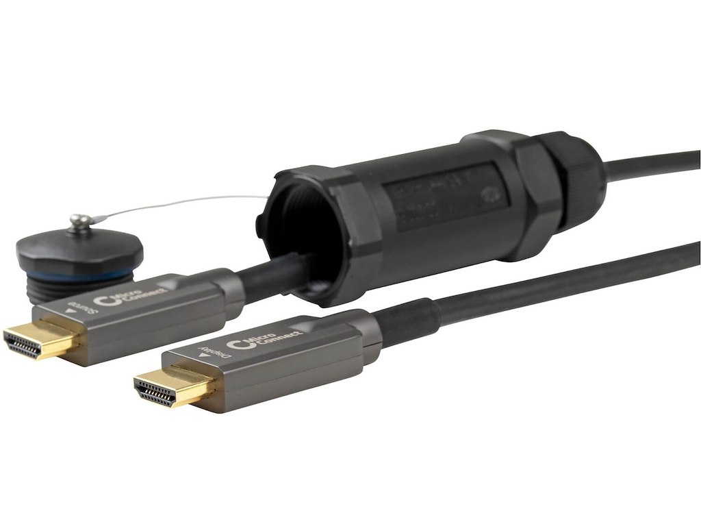 Microconnect HDM191950V2.0AOP HDMI-kabel 50 m HDMI Type A (Standard) Sort