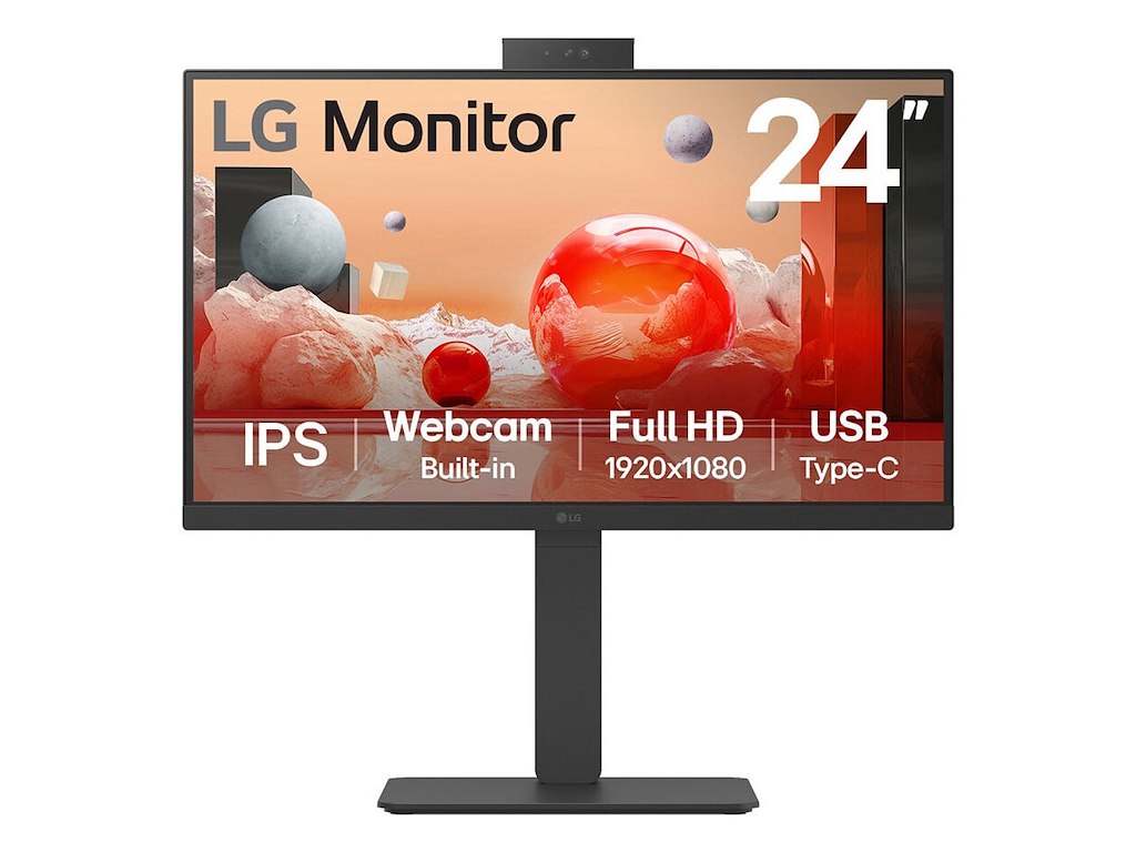 LG 24BA850-B.AEU computerskærm 60,5 cm (23.8") 1920 x 1080 pixel Fuld HD Sort