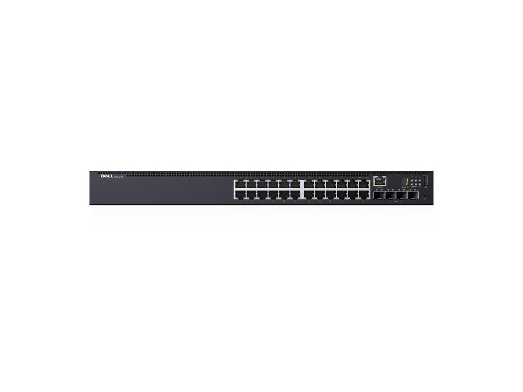 DELL N-Series N1524P netværksswitch Administreret L3 Gigabit Ethernet (10/100/1000) Strøm over Ethernet (PoE) 1U Sort
