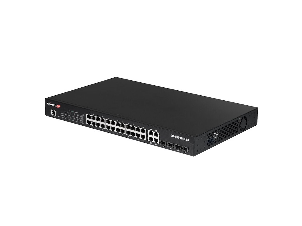 Edimax Switch Pro 24x GE GS-5424PLC V3 POE - Switch Administreret