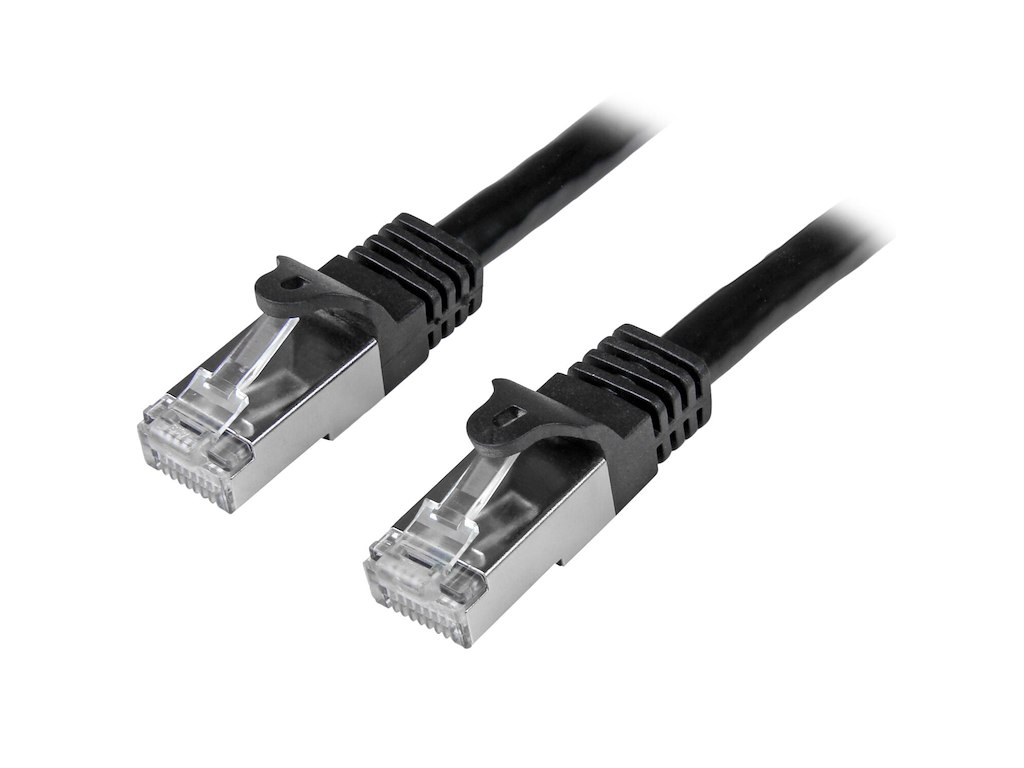 StarTech.com N6SPAT3MBK netværkskabel Sort 3 m Cat6 SF/UTP (S-FTP)