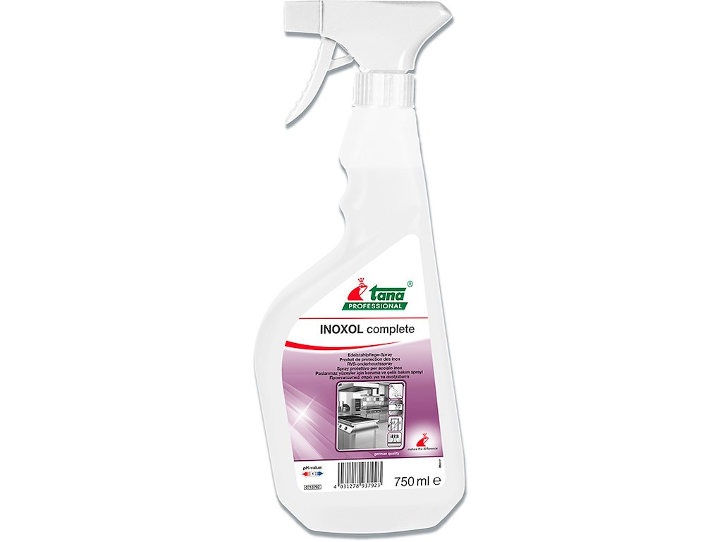 Stålpleje, Uden parfume, Uden farve, 750 ml, Tana INOXOL Complete 