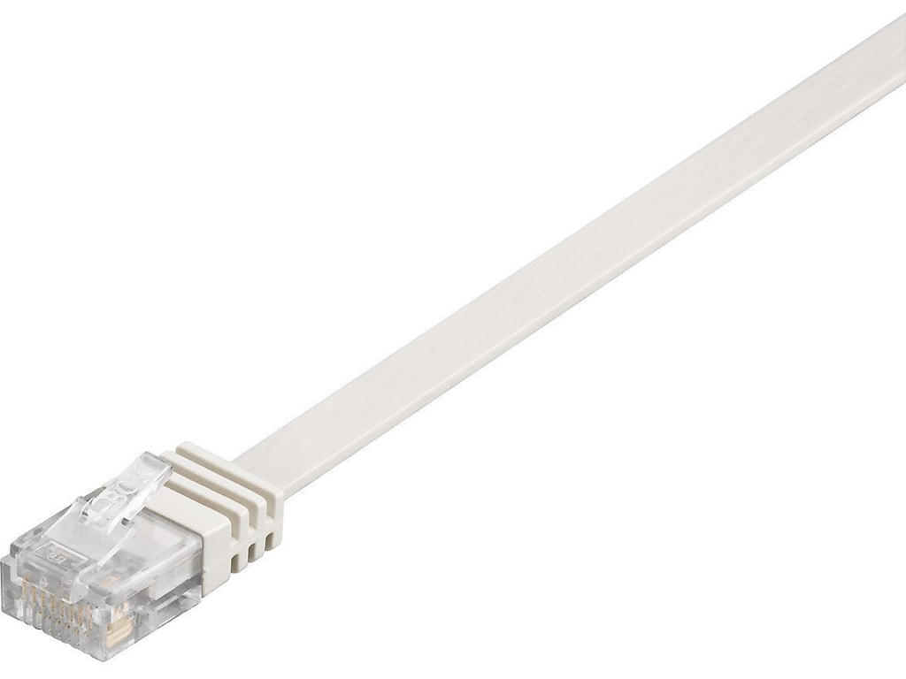 Microconnect V-UTP615W-FLAT netværkskabel Hvid 15 m Cat6 U/UTP (UTP)