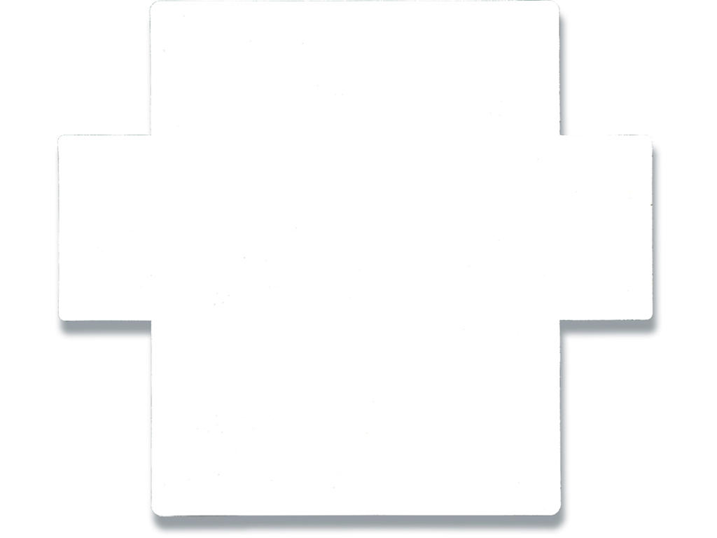 Gavekort, Kan foldes som flad æske, Uden fortrykte skrivefelter, Sort