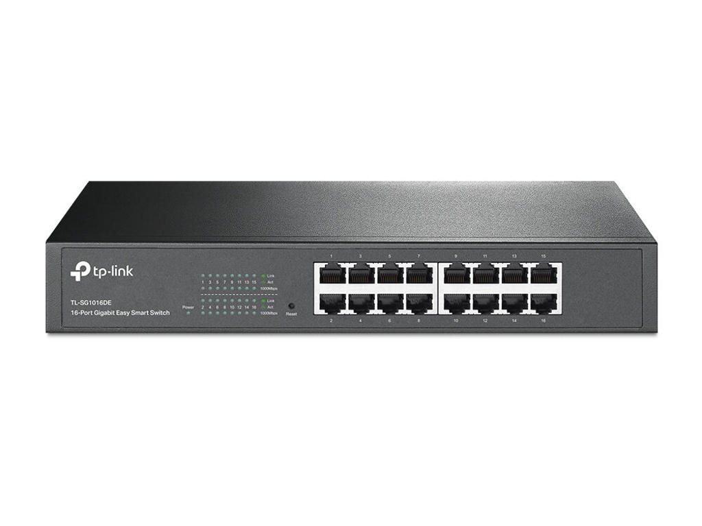 TP-Link TL-SG1016DE netværksswitch Administreret L2 Gigabit Ethernet (10/100/1000) Sort