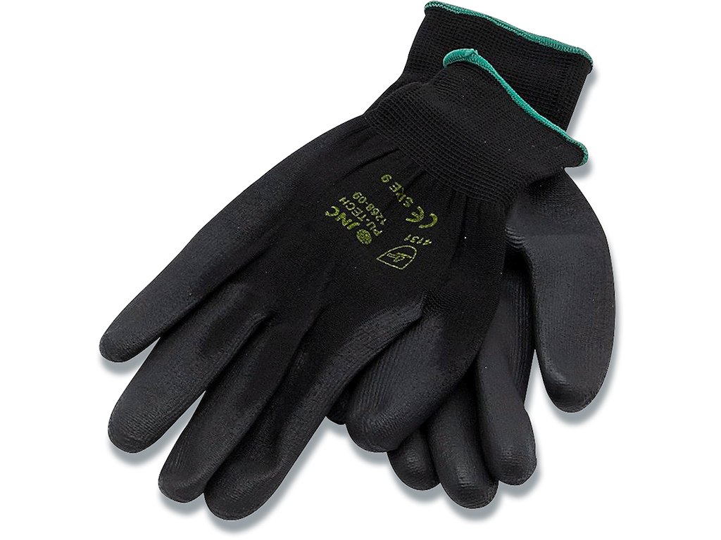 Arbejdshandsker, Nylon-PU, Str. 9, Halvdyppet, ICM-ArSiMa 