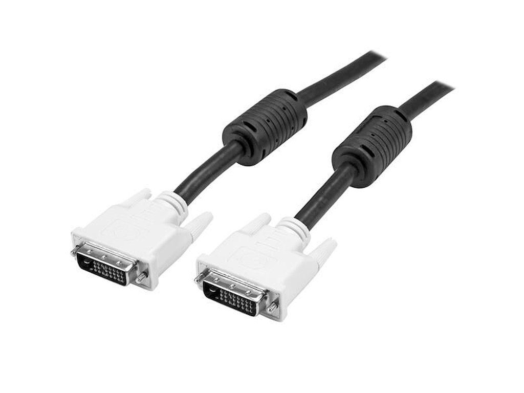 StarTech.com DVIDDMM10M DVI kabel 10 m DVI-D Sort, Hvid