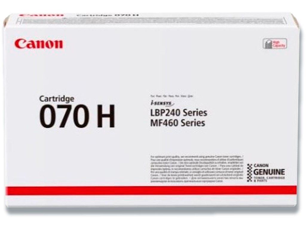 Toner, 070H, Black-sort, 10.200 sider, Canon 5640C002