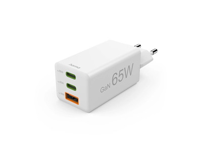 Hama 00125142 oplader til mobil enhed Universel Hvid Vekselstrøm Hurtig opladning Indendørs