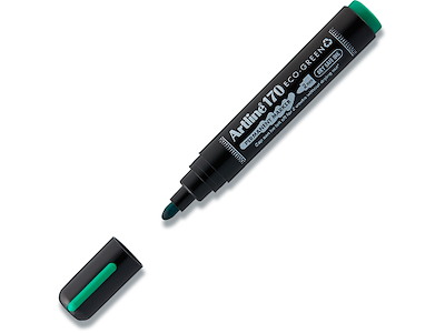 Marker, Rund spids, 2 mm, Grøn, Artline ECO-GREEN 170