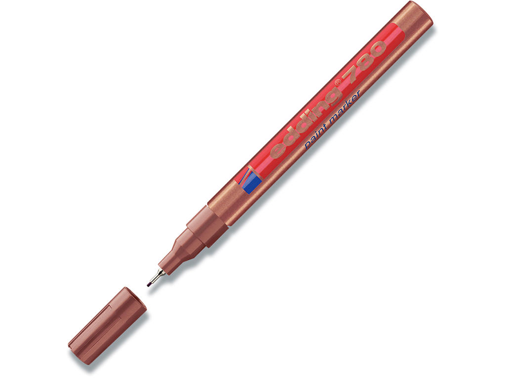 Paint marker, 0.8 mm, Kobber, Metalindfattet spids, Edding Paint 780