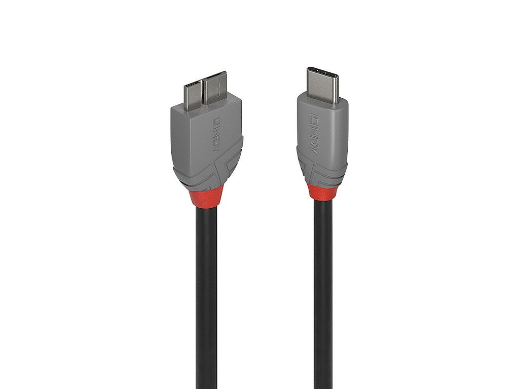 Lindy 36622 USB-kabel USB 3.2 Gen 1 (3.1 Gen 1) 2 m USB C Micro-USB B Sort