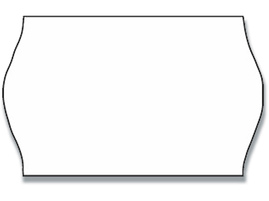 Prisetiketter, 26x16 mm, Hvid, 1200 etiketter pr rulle, Meto 