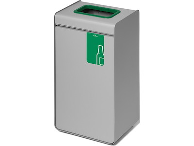 Affaldsspand, 55 liter, Grå-Grøn, Glas-Flasker, Durable DURASORT