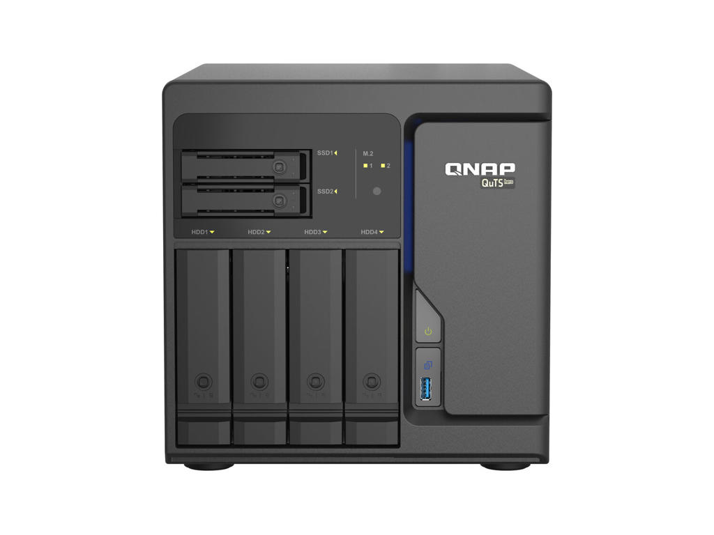 QNAP TS-h686 NAS Tower Intel® Xeon® D D-1602 8 GB DDR4 0 TB QuTS hero Sort