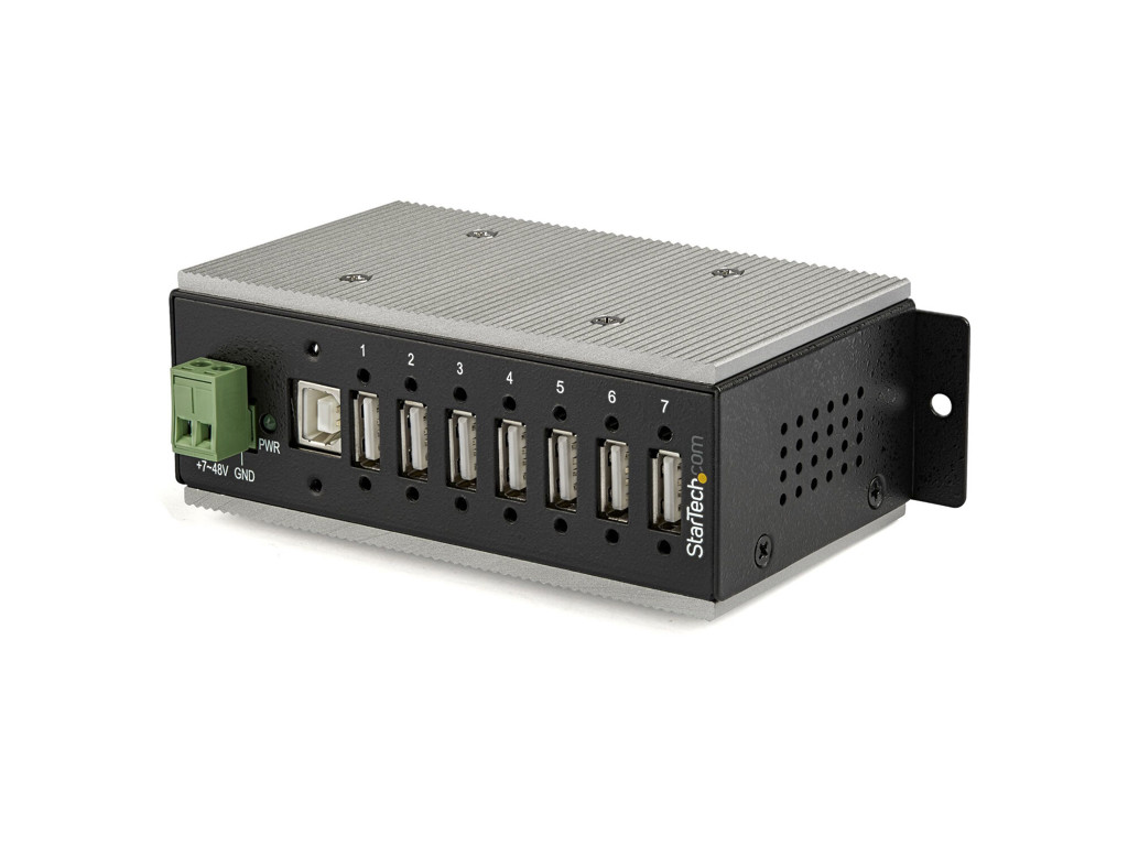 StarTech.com HB20A7AME interface hub USB 2.0 Type-B 480 Mbit/s Sort