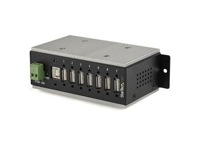 StarTech.com HB20A7AME interface hub USB 2.0 Type-B 480 Mbit/s Sort