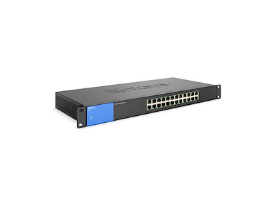 Linksys LGS124 Ikke administreret L2 Gigabit Ethernet (10/100/1000) 1U Sort