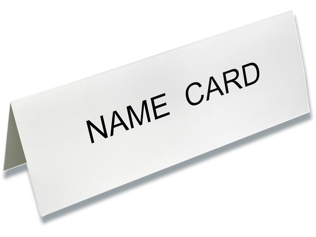 Bordkort, Fritstående, 210x75 mm, 50 stk, Bantex 