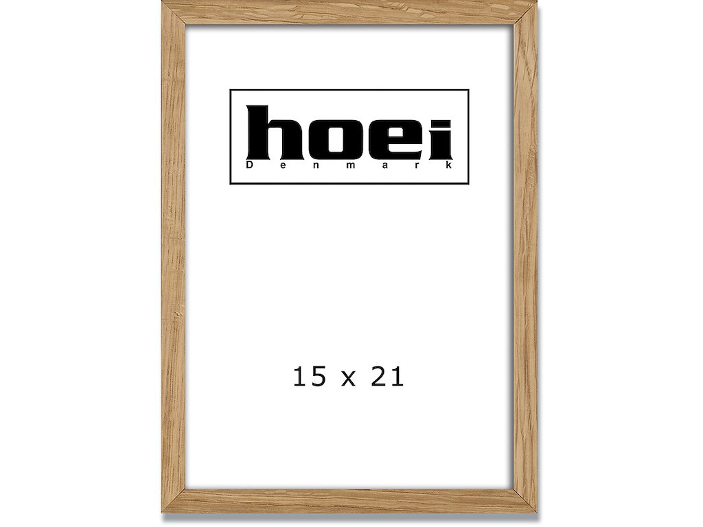 Fotoramme, 15x21 cm, Natur, Egetræ, Hoei 200