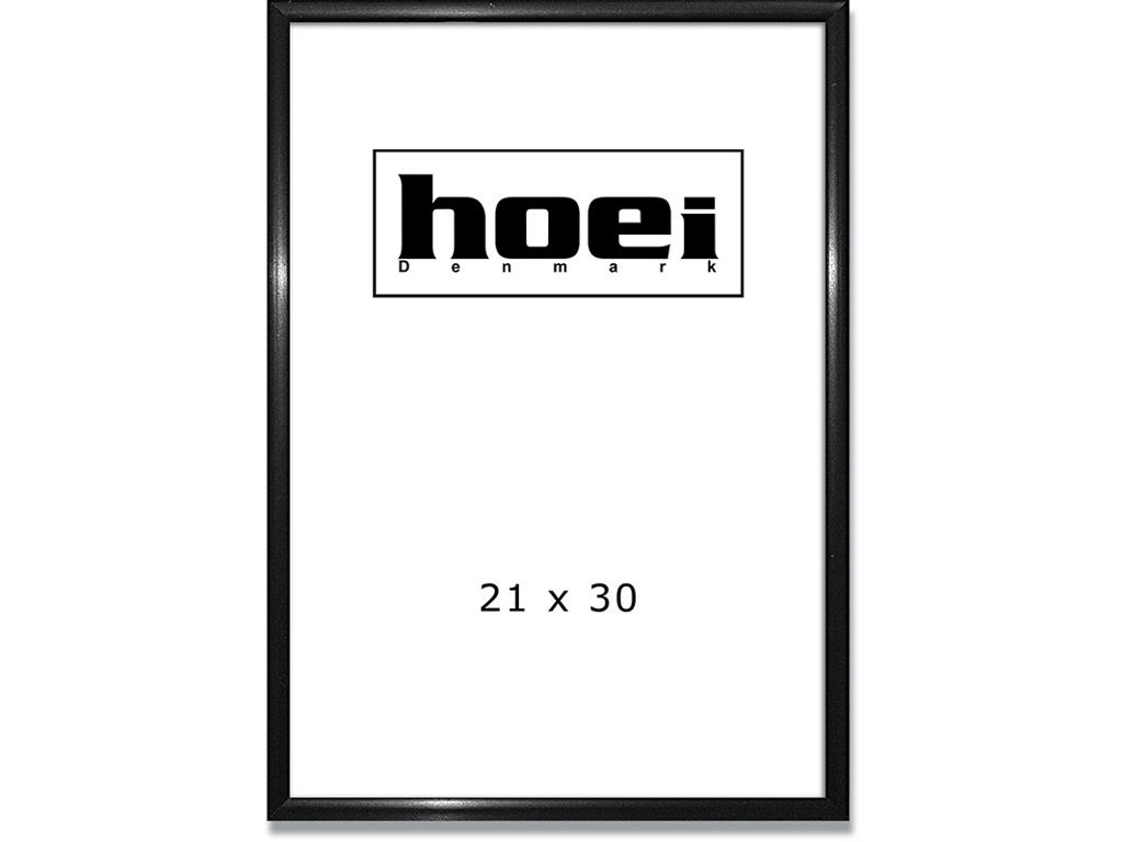 Skifteramme, 21x30 cm, Sort, Frontplade: Glas, Hoei Cadre 672
