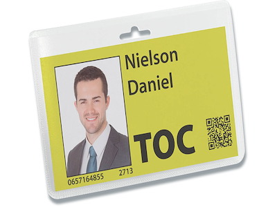 Navneskilt, Med Eurohul, 60x90 mm, 20 stk, Durable