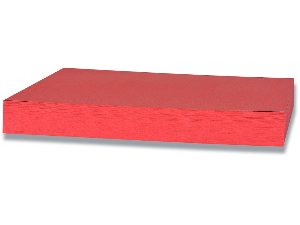 Karton, A2, 180 g/m², Julerød, 100 ark