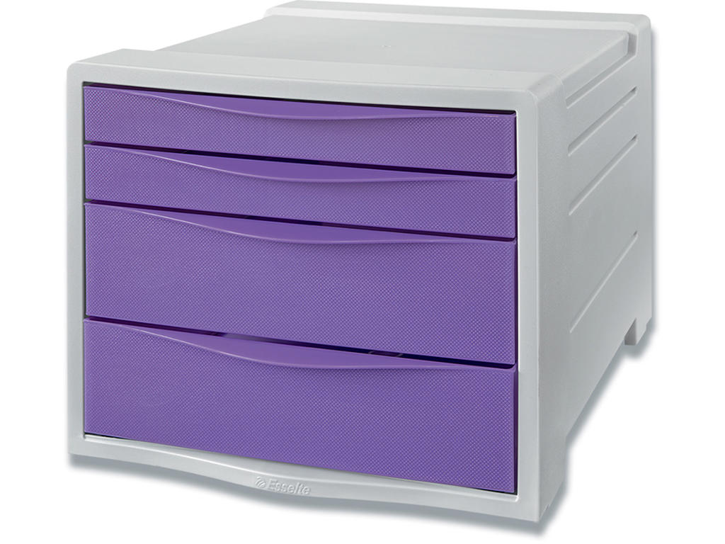 Skuffekabinet, 4 skuffer, Lavendel-Grå, A4, Esselte Colour'Breeze 