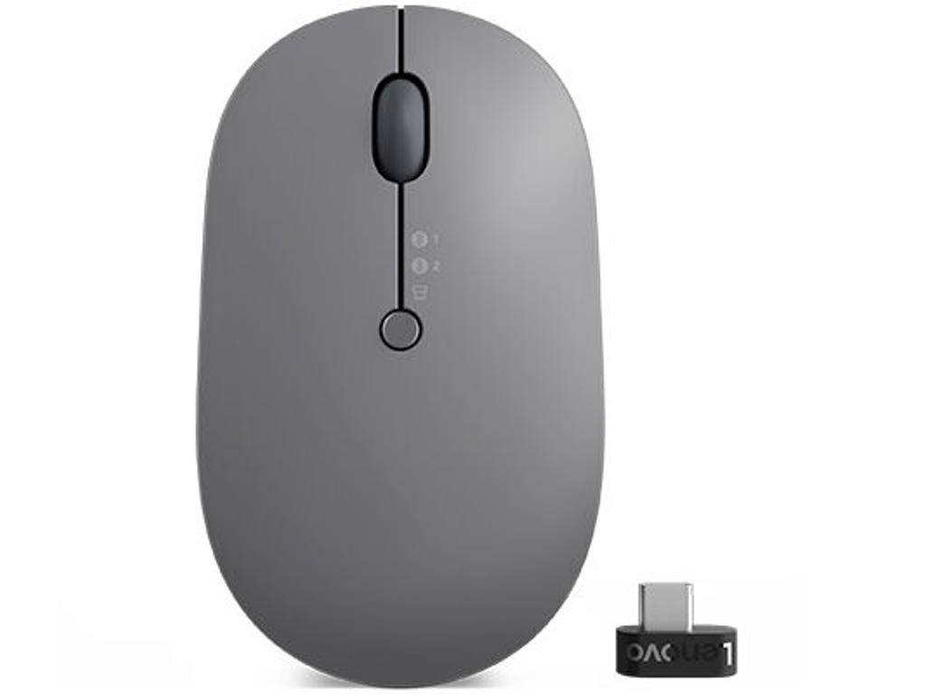 Lenovo Go Wireless Multi Device mus Kontor Ambidextrous RF Wireless + Bluetooth + USB Type-A Optisk 2400 dpi