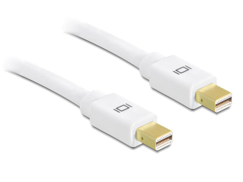 DeLOCK 0.5m, mini Displayport - mini Displayport 0,5 m Hvid