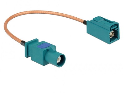 DeLOCK 89660 koaxial kabel RG-316 0,2 m FAKRA Z Brun, Grøn