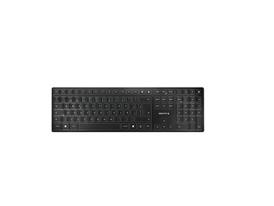 CHERRY KW 9100 SLIM tastatur Universel RF trådløs + Bluetooth QWERTY Spansk Sort